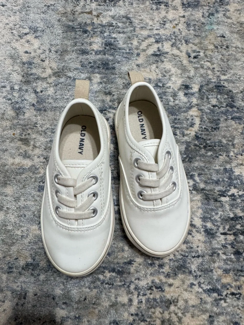 Old Navy Kids White Slip-On Canvas Sneakers
